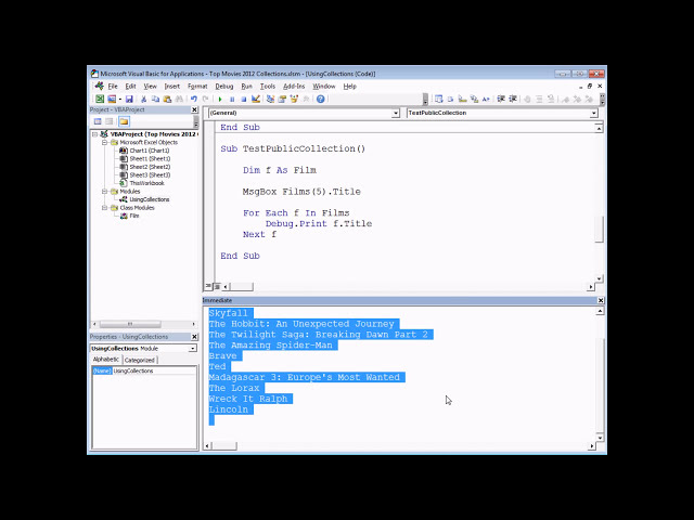 فیلم آموزشی: Excel VBA مقدمه قسمت 37 - مجموعه های سفارشی