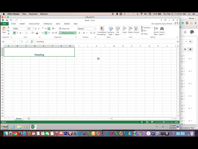 فیلم آموزشی: Excel How to Merge & Center and Apply Heading Style با زیرنویس فارسی