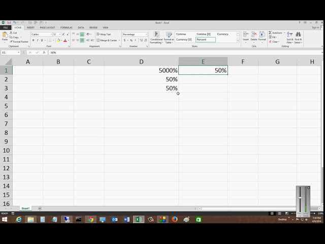 فیلم آموزشی: نحوه قالب بندی سلول به صورت درصد در Microsoft Excel 2013 با زیرنویس فارسی