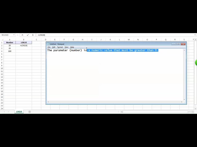 فیلم آموزشی: عملکرد Excel LOG10 - نحوه استفاده از تابع LOG10