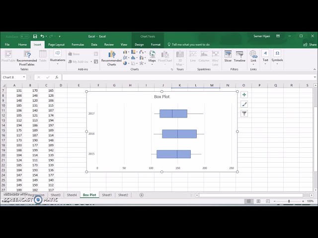 فیلم آموزشی: ایجاد نمودار باکس پلات (نمودار ویسکر) در Microsoft Excel 2016 (Office 365) با زیرنویس فارسی