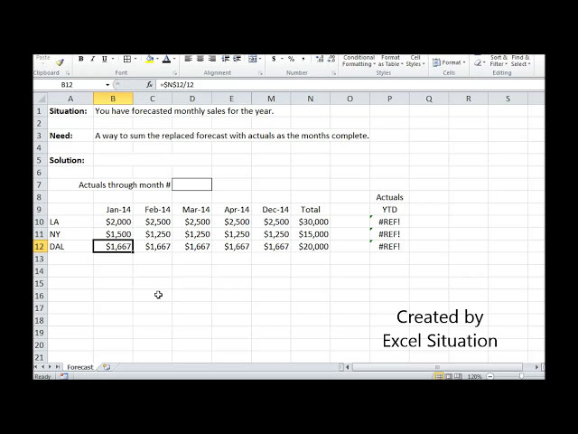 فیلم آموزشی: مجموع واقعی اکسل در مقابل پیش بینی با استفاده از ترکیب Sum Offset با زیرنویس فارسی