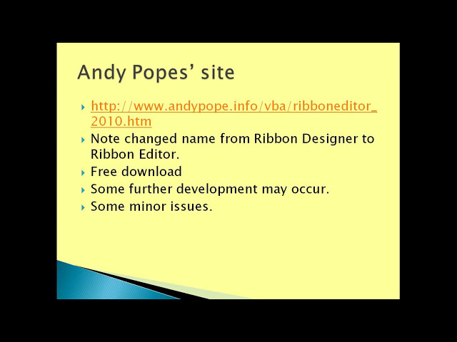 فیلم آموزشی: نحوه استفاده از Andy Pope's Ribbon Editor - General Excel Applications Video 6 با زیرنویس فارسی