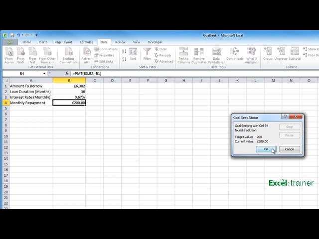 فیلم آموزشی: اکسل: از Goal Seek برای محاسبه بازپرداخت وام استفاده کنید با زیرنویس فارسی