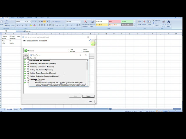 فیلم آموزشی: نحوه استفاده از Import Export Wizard برای بارگیری داده ها از Excel به SQL Server Table - SQL Tutorial Part 104 با زیرنویس فارسی