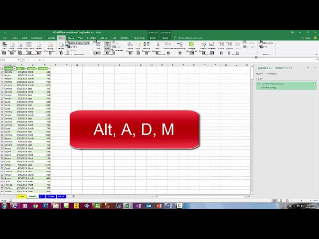 فیلم آموزشی: MSPTDA 03: Power Query مقدمه: وارد کردن و تبدیل داده ها در Excel و Power BI Desktop با زیرنویس فارسی
