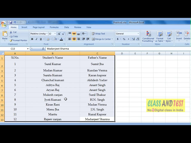 فیلم آموزشی: EXCEL 12 با استفاده از لانچر Font Dialog Box