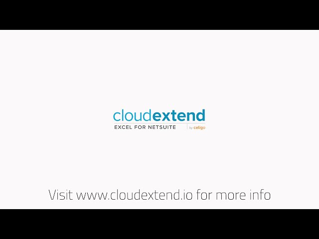 فیلم آموزشی: شروع کار با CloudExtend Excel برای NetSuite با زیرنویس فارسی