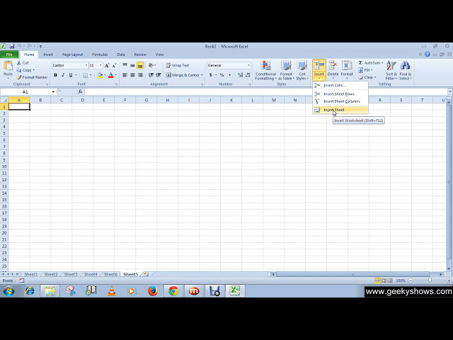 فیلم آموزشی: Microsoft Office Excel 2010 درج یک کاربرگ جدید با زیرنویس فارسی