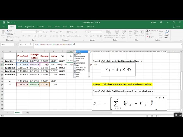 فیلم آموزشی: TOPSIS با استفاده از Excel - مشکل MCDM