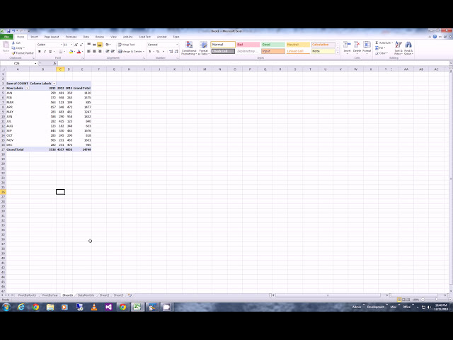 فیلم آموزشی: MS Excel - جدول محوری و نمودار برای خلاصه ماهانه سالانه با زیرنویس فارسی