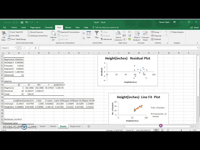 فیلم آموزشی: یافتن همبستگی و رگرسیون قسمت دوم در Microsoft Excel 2016 (Office 365) با زیرنویس فارسی