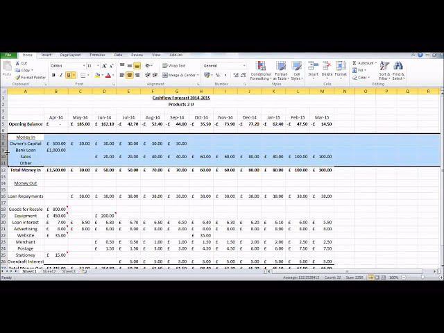فیلم آموزشی: نحوه ایجاد پیش بینی جریان نقدی با استفاده از Microsoft Excel - Basic Cashflow Forecast با زیرنویس فارسی