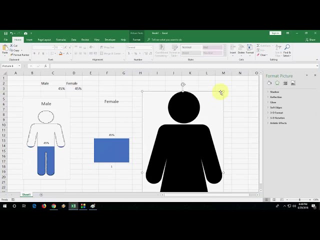فیلم آموزشی: نحوه ایجاد نمودار شگفت انگیز زن مرد در MS Excel (آسان)