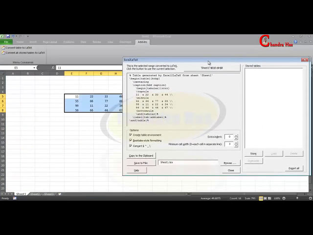 فیلم آموزشی: جداول لاتکس از اکسل دیتا | Excel2Latex | (نکات/راه حل LaTeX- 41) با زیرنویس فارسی