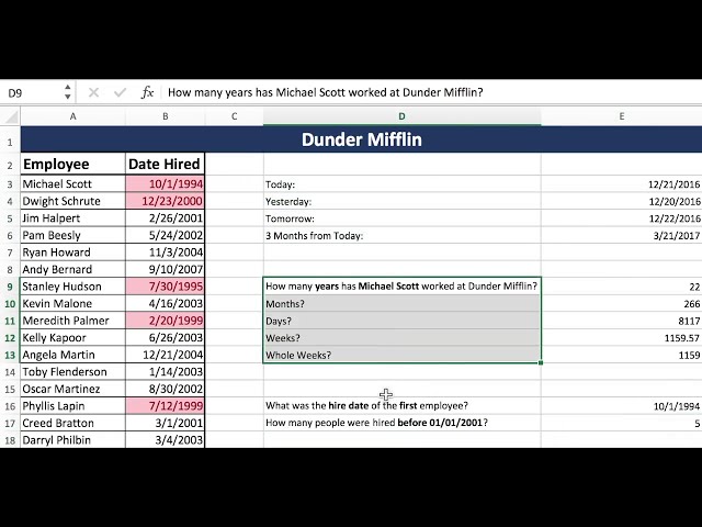 فیلم آموزشی: IU K201 Business Weeks 8 و 9 - Excel GP5 قسمت 1/3 - توابع تاریخ با زیرنویس فارسی