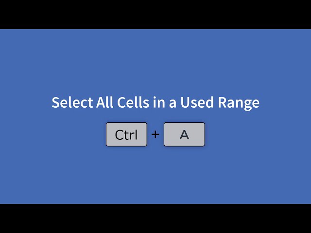 فیلم آموزشی: 7 میانبر صفحه کلید برای انتخاب سلول ها و محدوده ها در اکسل