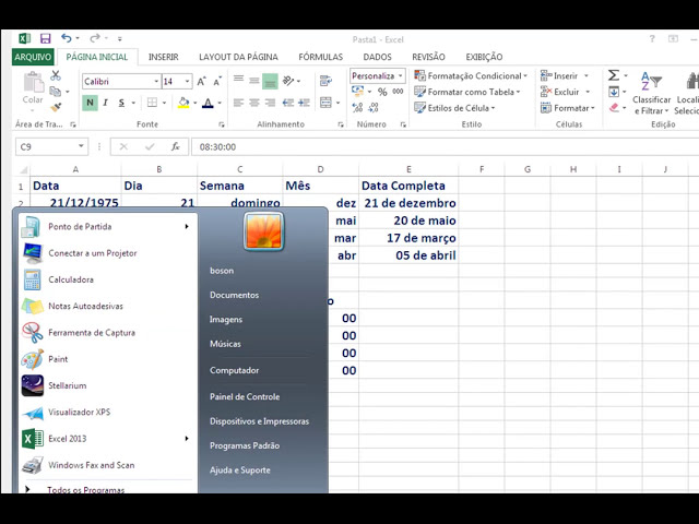 فیلم آموزشی: Excel 2013 - Data e Hora - Formatos Personalizados با زیرنویس فارسی
