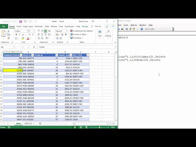 فیلم آموزشی: Excel VBA برای حذف ردیف یا ستون در جدول اکسل با زیرنویس فارسی