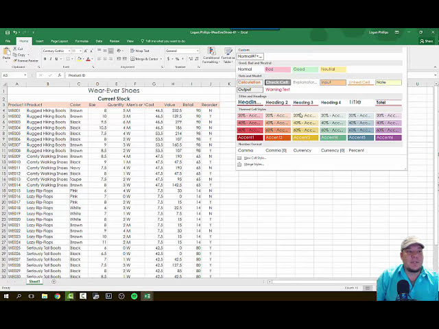 فیلم آموزشی: 201710 Concepts: Simnet Excel 2016 Guided Project 1-3 با زیرنویس فارسی