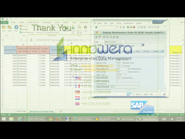 فیلم آموزشی: IW31 & IW32 - ایجاد و تغییر سفارشات نگهداری در SAP از Excel با زیرنویس فارسی