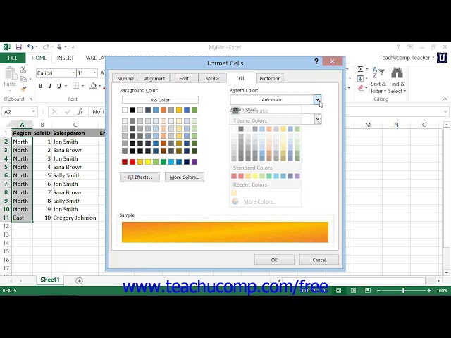 فیلم آموزشی: آموزش Excel 2013 The Format Cells Dialog Box آموزش مایکروسافت درس 7.2 با زیرنویس فارسی