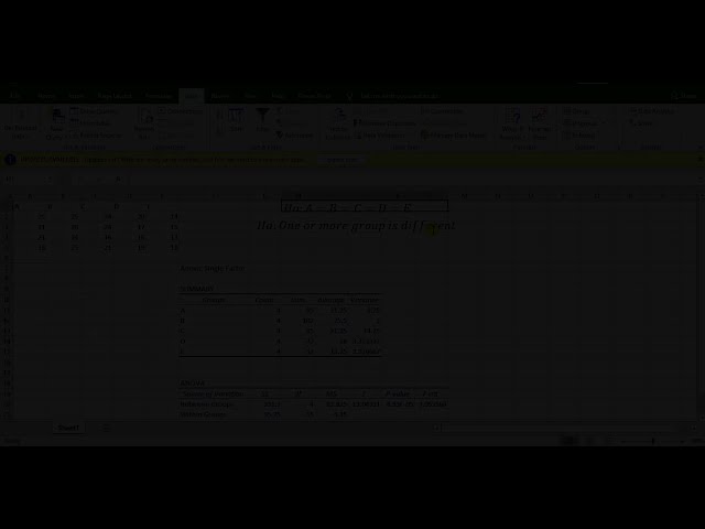 فیلم آموزشی: ANOVA یک طرفه همراه با تفسیر در اکسل