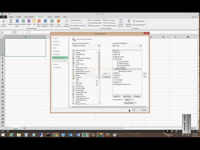 فیلم آموزشی: نحوه اضافه کردن منوی جدید به Ribbon در Microsoft Excel 2013 با زیرنویس فارسی