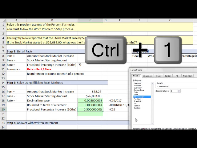 فیلم آموزشی: Excel & Business Math 21: Percent Formula & Business Math Math Word Problems با زیرنویس فارسی