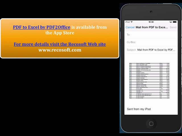 فیلم آموزشی: [PDF به Excel] - تبدیل پی دی اف به اکسل در آیفون به تبدیل PDF2Office PDF با زیرنویس فارسی