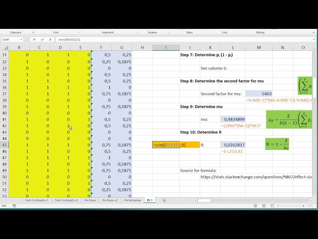 فیلم آموزشی: Excel - شانس تصحیح اندازه اثر برای آزمون کیو کوکران با زیرنویس فارسی