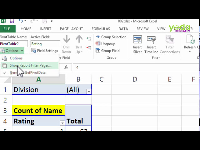 فیلم آموزشی: فیلتر گزارش جدول محوری اکسل | Pivot Table پیشرفته با زیرنویس فارسی