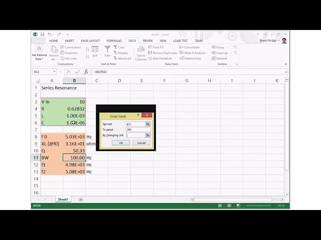 فیلم آموزشی: MS Excel برای بررسی محاسبات برای مدار تشدید با زیرنویس فارسی