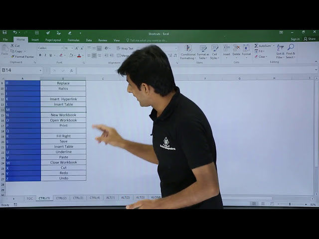 فیلم آموزشی: MS Excel - میانبرهای Ctrl+A به Ctrl+Z