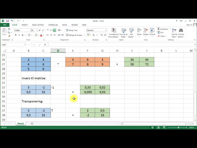 فیلم آموزشی: Matriser med Excel