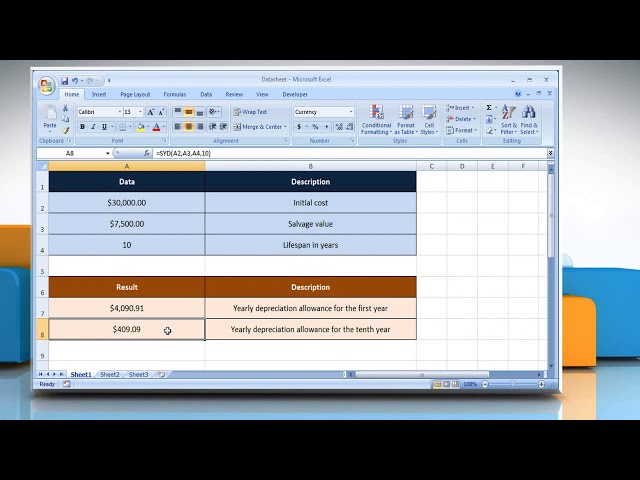 فیلم آموزشی: نحوه استفاده از تابع Excel SYD با زیرنویس فارسی