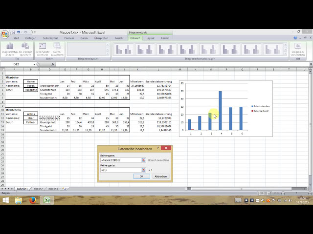 فیلم آموزشی: Excel Mittelwert، Standardabweichung und Diagramme با زیرنویس فارسی