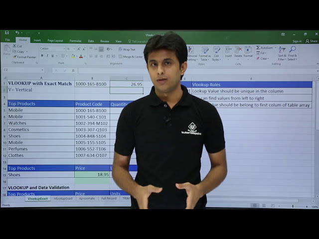 فیلم آموزشی: MS Excel - قوانین VLookup با زیرنویس فارسی
