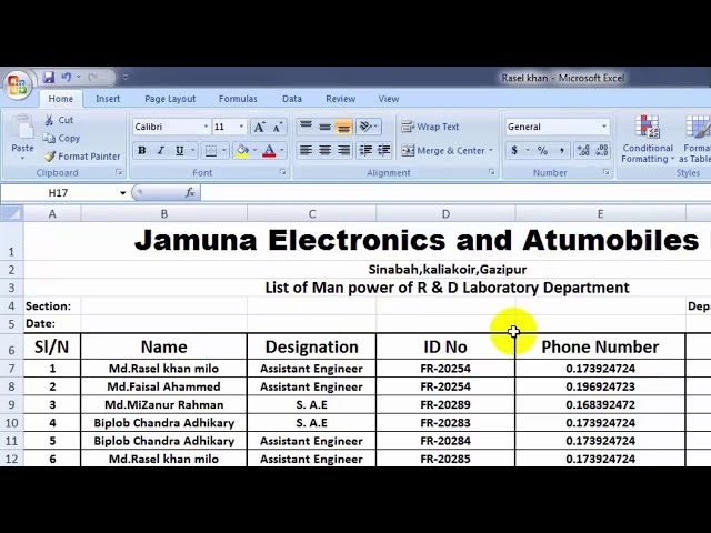 فیلم آموزشی: Ms Excel Bangla Tutorial.Full Bangla Tutorial Of Ms Excel.Rasel Khan Milo's Tutorial با زیرنویس فارسی