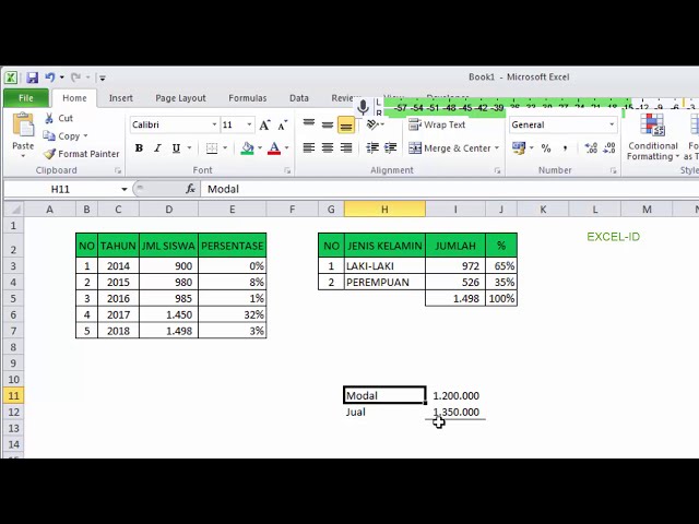 فیلم آموزشی: Cara Menghitung Rumus Persen (%) در Excel Versi EXCEL ID