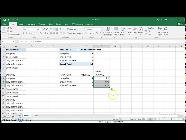 فیلم آموزشی: از Excel 2016 برای ایجاد جدول فرکانس برای داده های طبقه بندی شده استفاده کنید با زیرنویس فارسی