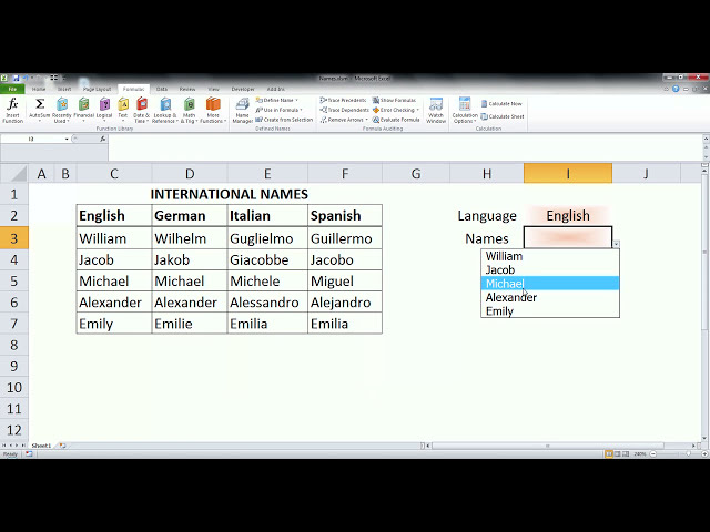 فیلم آموزشی: Excel - نحوه ایجاد لیست کشویی متغیر با زیرنویس فارسی