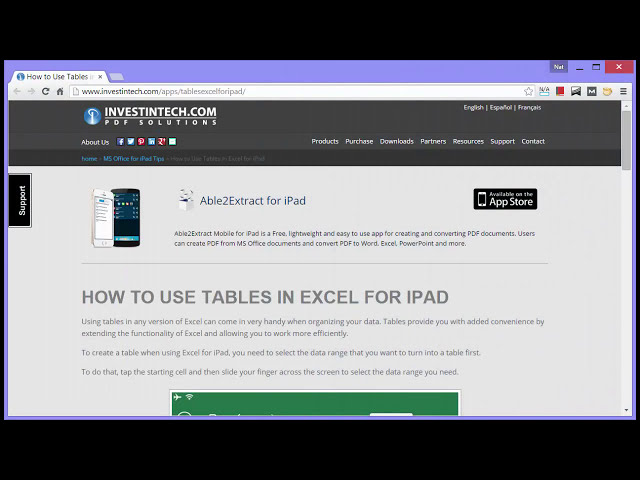 فیلم آموزشی: نحوه استفاده از جداول در اکسل برای iPad با زیرنویس فارسی