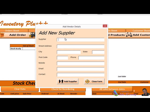 فیلم آموزشی: Excel VBA - Orders and Inventory - Excel 2013 - Userforms Part 2 با زیرنویس فارسی