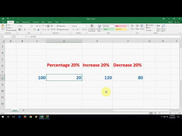 فیلم آموزشی: راه میانبر برای محاسبه درصد (افزایش/کاهش درصد) در MS Excel با زیرنویس فارسی
