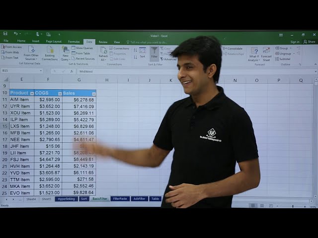 فیلم آموزشی: MS Excel - فیلتر کردن داده ها با زیرنویس فارسی