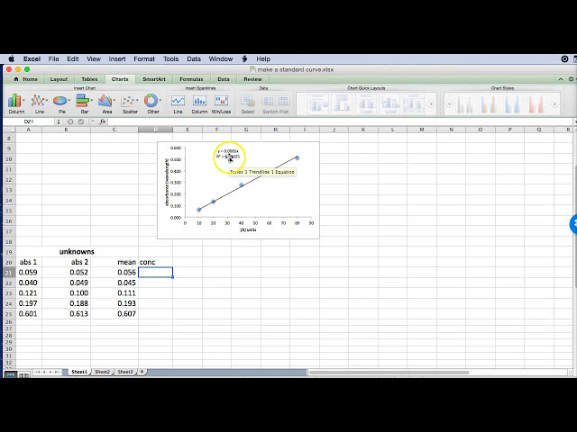 فیلم آموزشی: ساخت و استفاده از منحنی استاندارد در Excel - Mac با زیرنویس فارسی