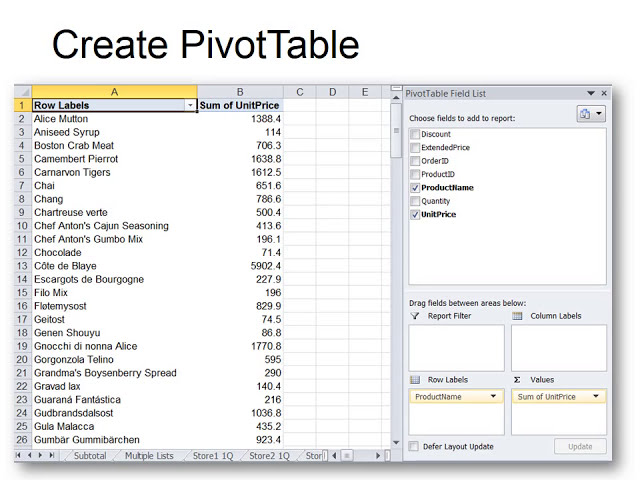 فیلم آموزشی: منبع داده خارجی Excel PivotTable با زیرنویس فارسی