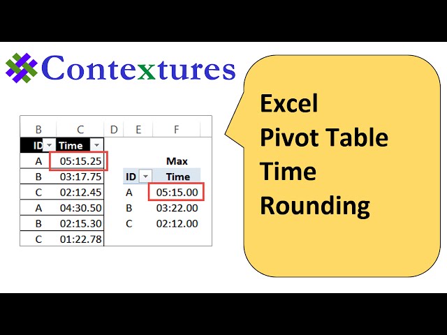 فیلم آموزشی نحوه رفع گرد کردن زمان جدول محوری اکسل با زیرنویس فارسی فیلم های آموزش اکسل Excel 1636