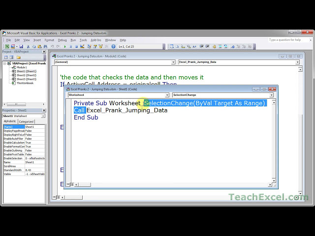 فیلم آموزشی: Excel Pranks 2 - Jumping Data با زیرنویس فارسی